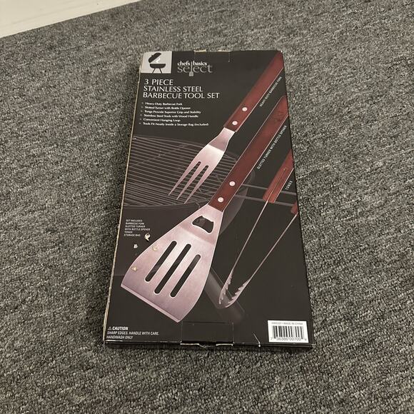 Chefs Basics Select 3 Piece Stainless Steel BBQ Set - Picture 2 of 2